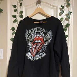 Harvey Davidson x Rolling Stones longsleeve size large